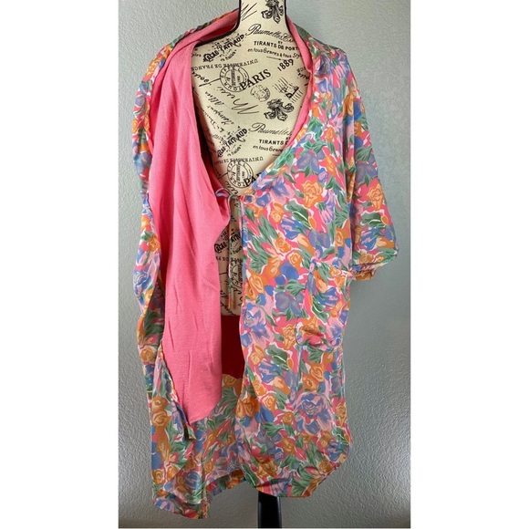 Vintage 90’s / Y2K Victorias Sectet Gold Label Floral Robe, size Medium / OS - Picture 3 of 10